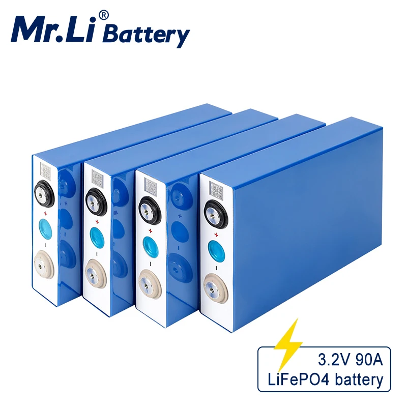 3 2 V 90Ah Lifepo4 Аккумуляторная батарея для DIY 12V 24V солнечной энергии аккумулятор EV RV