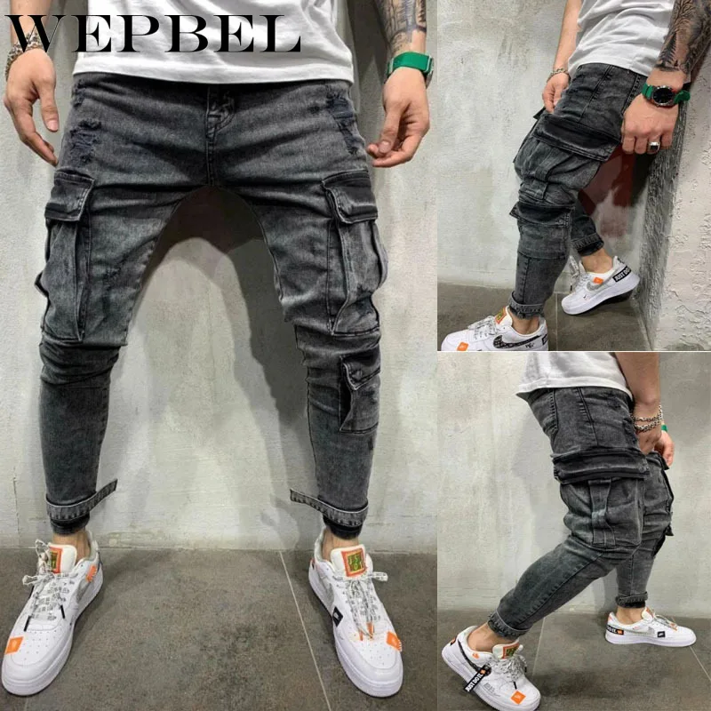 WEPBEL Mens Fashion Skinny Jeans Denim Pant with Pockets Cargo Combat Denim Jeans Pants Slim Fit Motorcycle Jeans Biker Jogger
WEPBEL Mens Fashion Skinny Jeans Denim Pant with Pockets Cargo Combat Denim Jeans Pants Slim Fit Motorcycle Jeans Biker Jogger