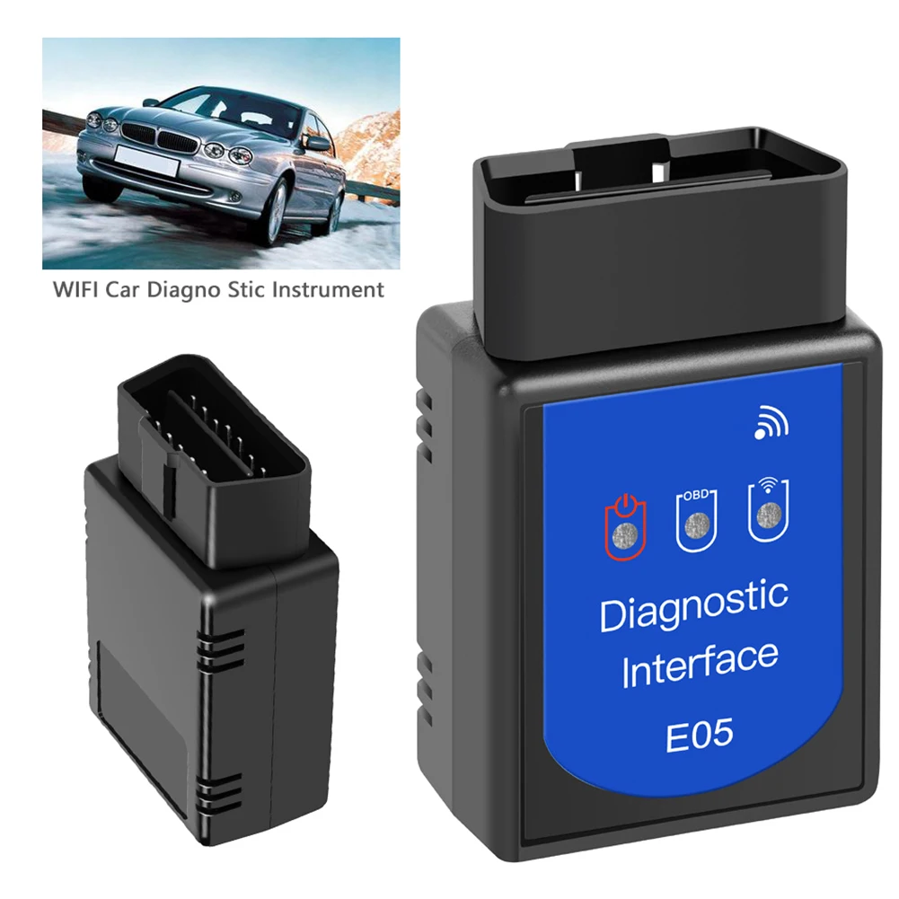 E05 OBD2 Scanner EEOBD WIFI Vehicle Engine Code Reader ELM327 OBDII Diagnostic Tool for Smart Phone Windows Diagnostic tools
E05 OBD2 Scanner EEOBD WIFI Vehicle Engine Code Reader ELM327 OBDII Diagnostic Tool for Smart Phone Windows Diagnostic tools