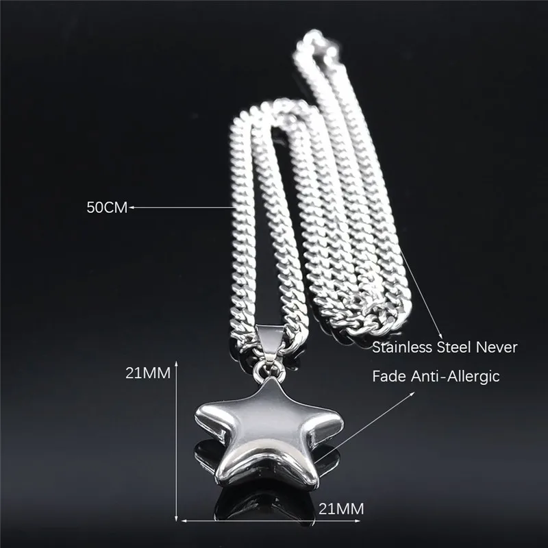 Punk Hip Hop Witchcraft Pentagram Stainless Steel Necklace Women/Men Silver Color Jewelry acollier acier inoxydable NK69S03
Punk Hip Hop Witchcraft Pentagram Stainless Steel Necklace Women/Men Silver Color Jewelry acollier acier inoxydable NK69S03