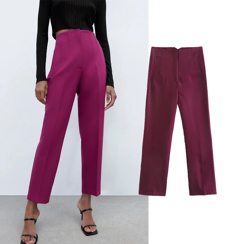 2022 Spring Autumn Women Office Lady Solid Pants Straight Washed Pockets Female Fashion Zipper Ankle-Length Trouser
2022 Spring Autumn Women Office Lady Solid Pants Straight Washed Pockets Female Fashion Zipper Ankle-Length Trouser