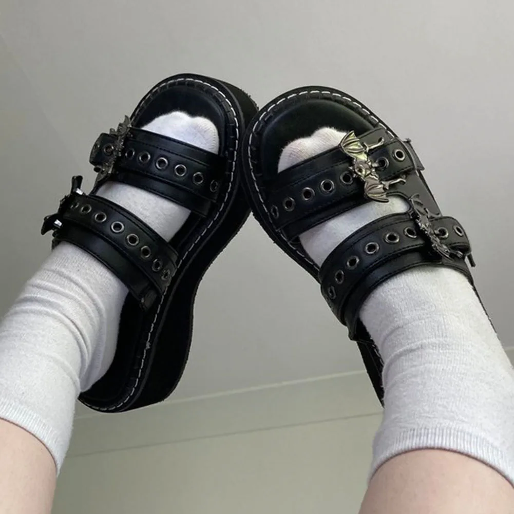 DoraTasia Big Size 43 Slippers 2021 Fashion Gothic Platform Wedges Heels women's Sandal Punk Slides Beach Summer Woman Shoes
DoraTasia Big Size 43 Slippers 2021 Fashion Gothic Platform Wedges Heels women's Sandal Punk Slides Beach Summer Woman Shoes