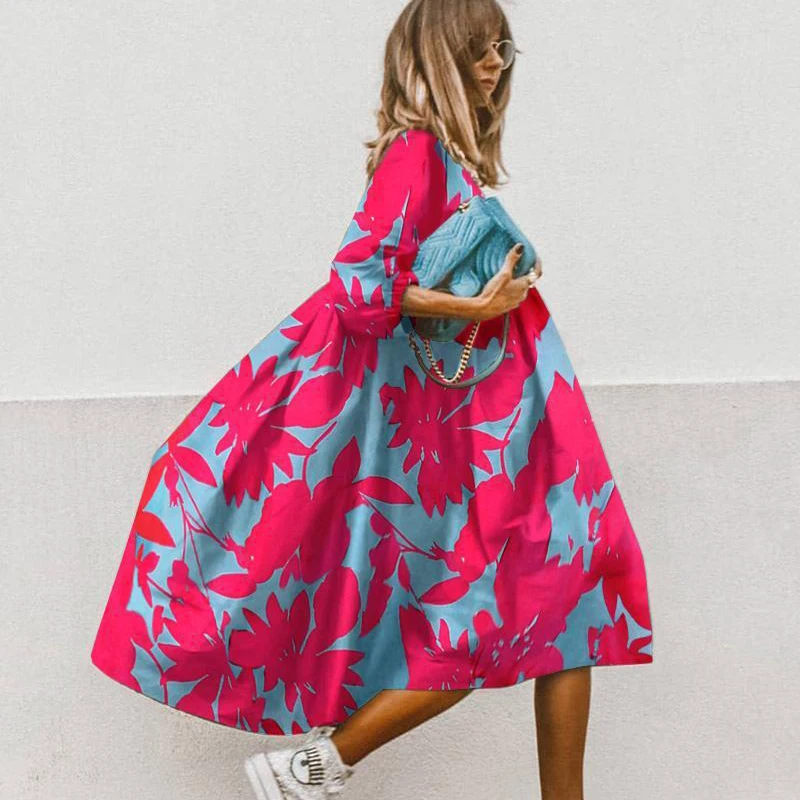 Summer Floral Leopard Print Half Sleeve Dress Women Casual O Neck Loose A-Line Dress Retro Elegant Female Party Dress Vestidos
Summer Floral Leopard Print Half Sleeve Dress Women Casual O Neck Loose A-Line Dress Retro Elegant Female Party Dress Vestidos