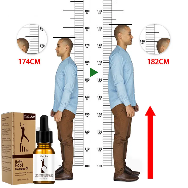 10ML New Famous Brand Height Increasing Oil Medicine Body Grow Taller Essential Oil Foot Health Care Products Promot Bone Growth
10ML New Famous Brand Height Increasing Oil Medicine Body Grow Taller Essential Oil Foot Health Care Products Promot Bone Growth