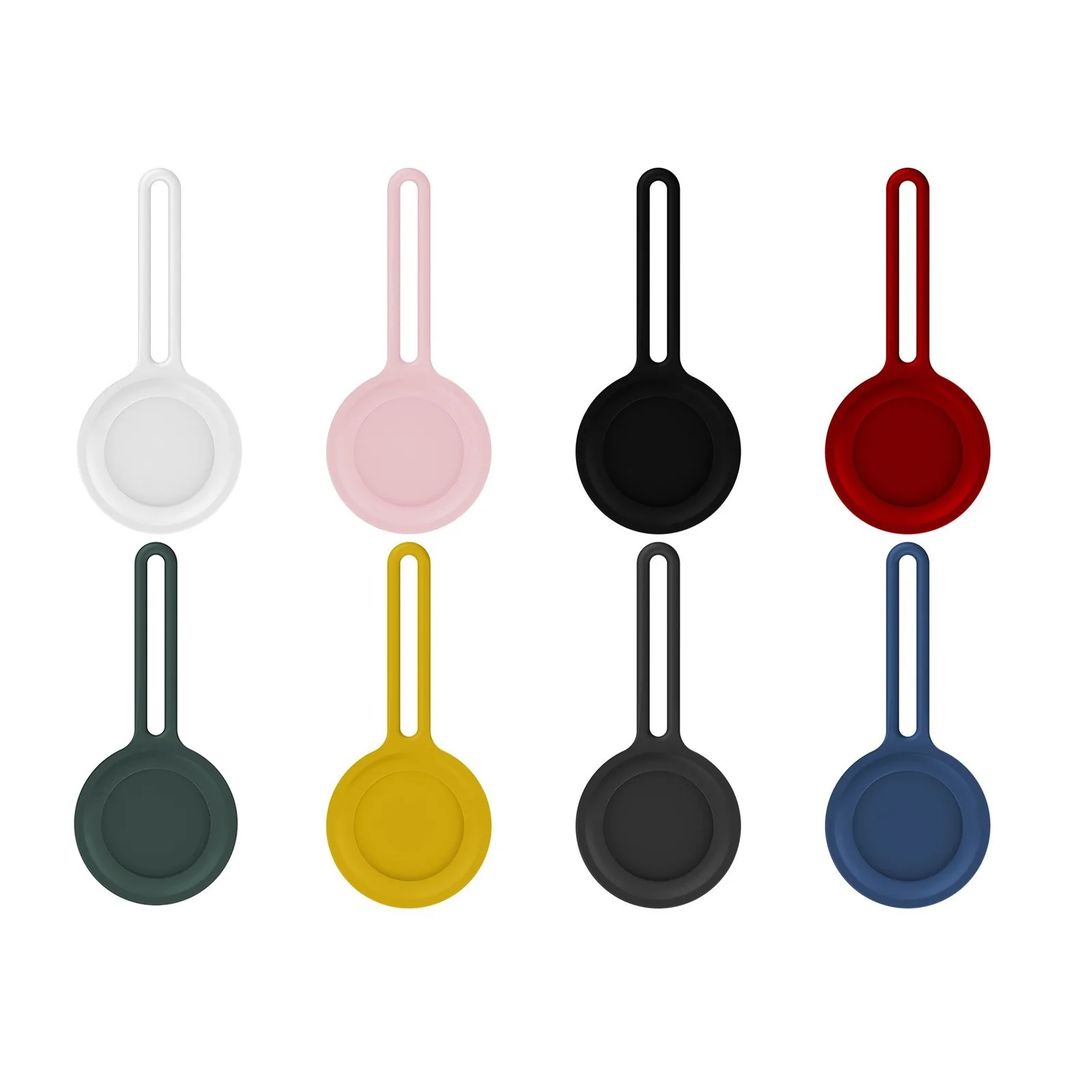 Suitable for Apple Airtags silicone protective cover used for anti-lost device key chain easy to use comfortable and durable 
Suitable for Apple Airtags silicone protective cover used for anti-lost device key chain easy to use comfortable and durable