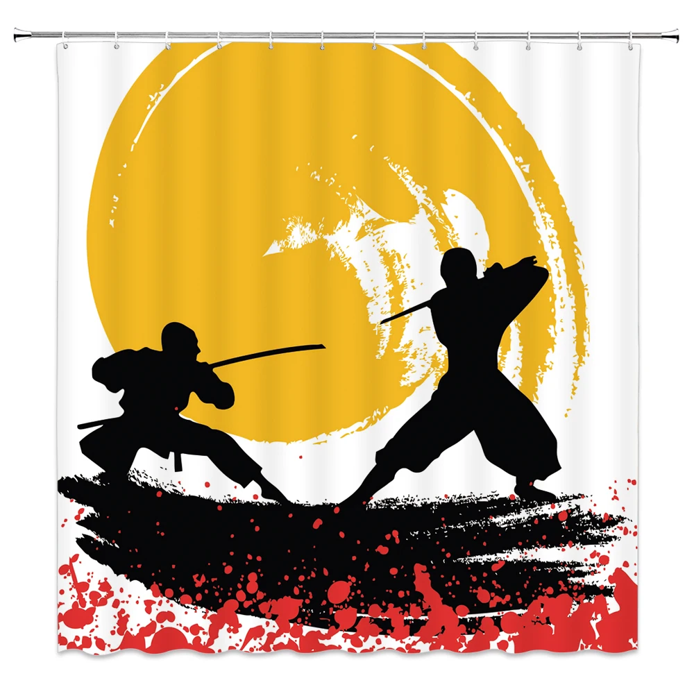 3D Waterproof Polyester Fabric Shower Curtain Japanese Painting Samurai Printing Bathroom Decoration Shower Curtains
3D Waterproof Polyester Fabric Shower Curtain Japanese Painting Samurai Printing Bathroom Decoration Shower Curtains