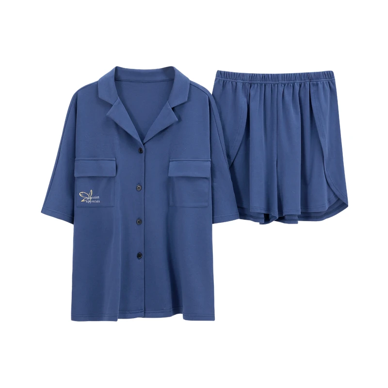 Elegant Girl Lovely Loose Casual Fashion Homewear Sleepwear Women Cotton V-neck Simple Pajamas Set Summer Plus Size Tops+Shorts
Elegant Girl Lovely Loose Casual Fashion Homewear Sleepwear Women Cotton V-neck Simple Pajamas Set Summer Plus Size Tops+Shorts