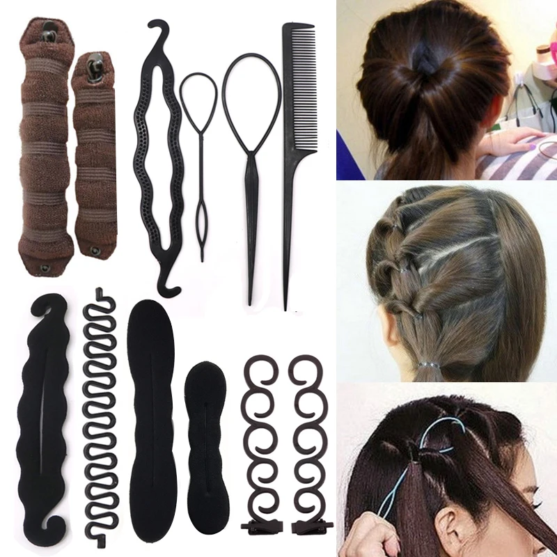 Women Hair Clip Twist Styling Tools Set Hairpin Headwear Hair DIY Bun Donut Maker Braider Tool Kit Hair Styling Accessories
Women Hair Clip Twist Styling Tools Set Hairpin Headwear Hair DIY Bun Donut Maker Braider Tool Kit Hair Styling Accessories
