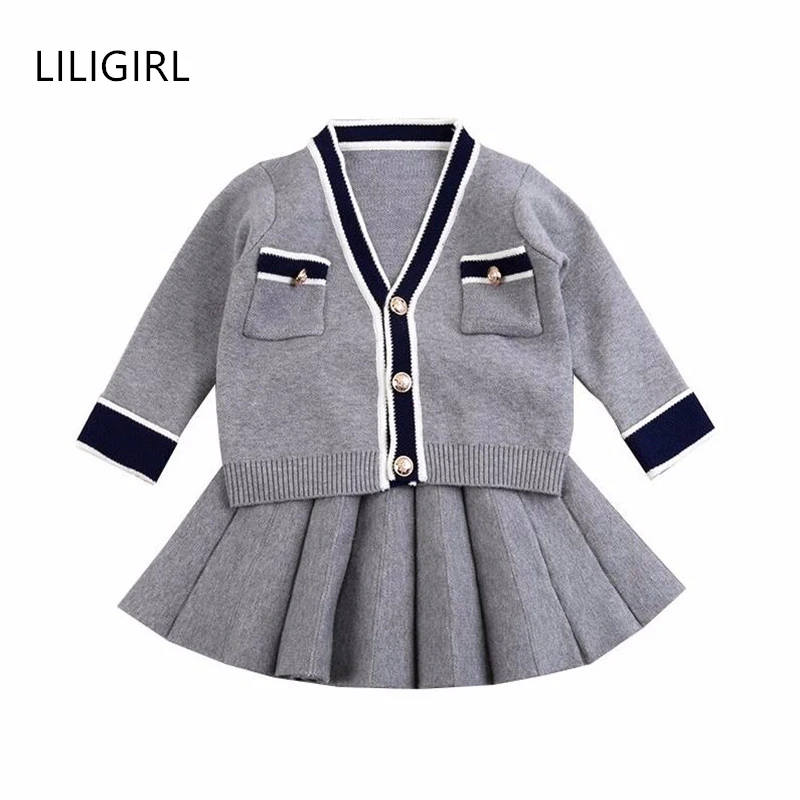 Children Sweater Clothes Set 2020 New Girls Knit Cardigan Jacket+Skirt Two-Piece Suit for Baby Kids Warm Cute Coat Clothing Sets
Children Sweater Clothes Set 2020 New Girls Knit Cardigan Jacket+Skirt Two-Piece Suit for Baby Kids Warm Cute Coat Clothing Sets
