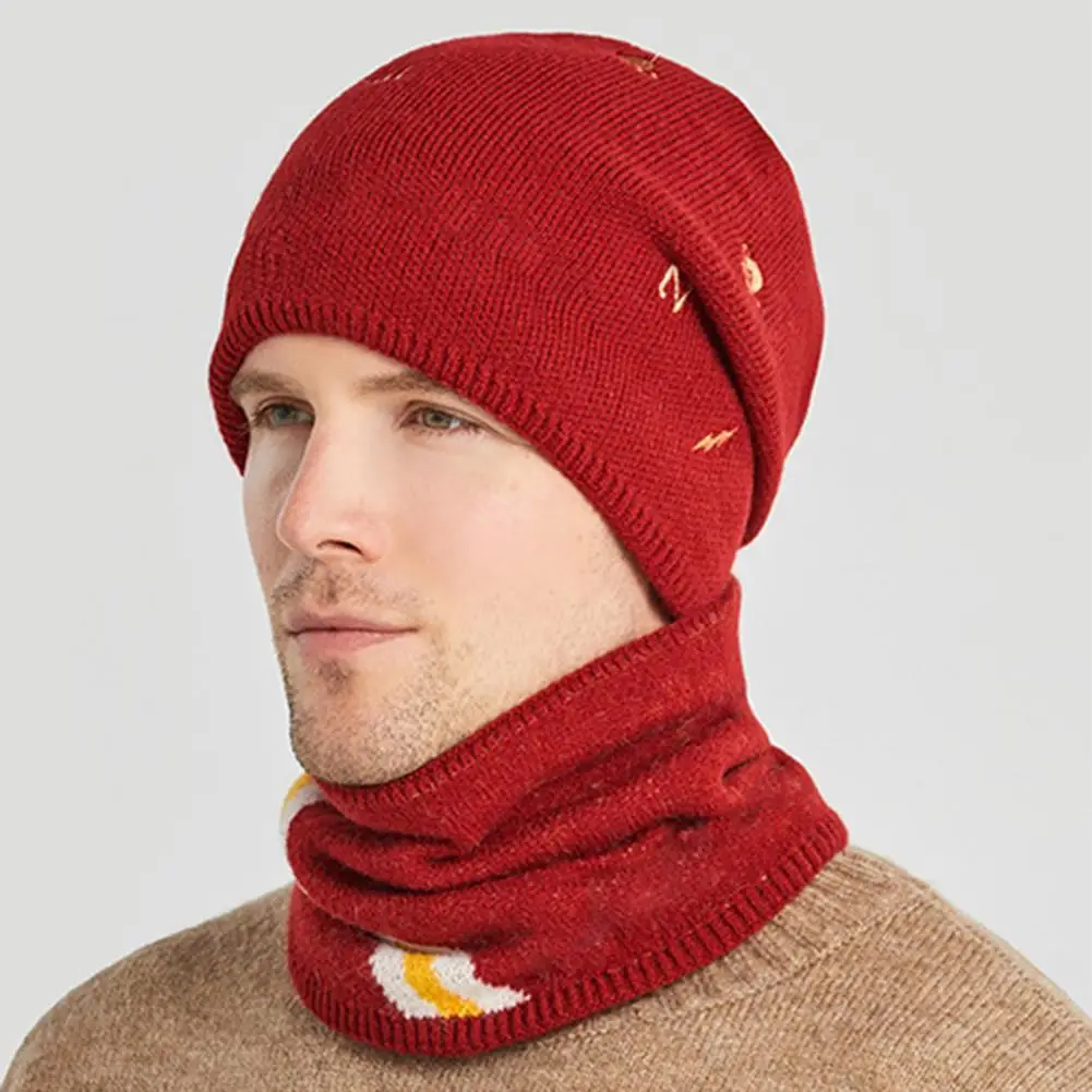 Men Neckerchief Set Embroidery Warm All-match Plush Knit Hat Thermal For Winter Apparel Accessories
Men Neckerchief Set Embroidery Warm All-match Plush Knit Hat Thermal For Winter Apparel Accessories
