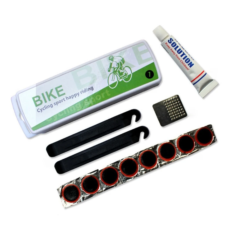 Bicycle Inner Patch Repair Kit-with Rubber-Free Tire Patch, Portable Storage Box, Metal File
Bicycle Inner Patch Repair Kit-with Rubber-Free Tire Patch, Portable Storage Box, Metal File