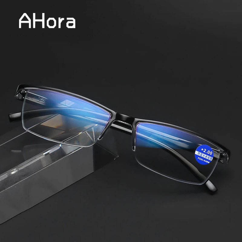 Ahora Anti Blue Ray Half Frame Reading Glasses Ultralight Business Women&Men Prebyopia Spectacles Hyperopia Eyeglasses+1.0to+4.0
Ahora Anti Blue Ray Half Frame Reading Glasses Ultralight Business Women&Men Prebyopia Spectacles Hyperopia Eyeglasses+1.0to+4.0