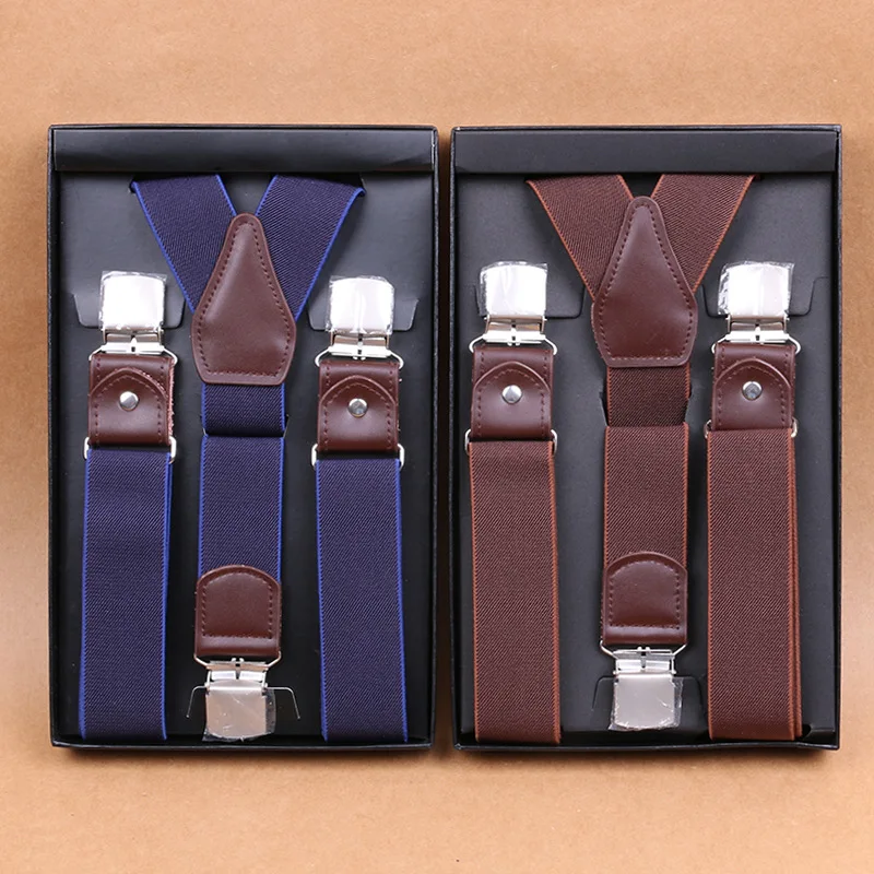 Men's Suspenders Braces Leather Suspensor Adjustable Belt Strap Vintage Men Suspender with 3 Snap Hooks Clip-on for Business Men
Men's Suspenders Braces Leather Suspensor Adjustable Belt Strap Vintage Men Suspender with 3 Snap Hooks Clip-on for Business Men