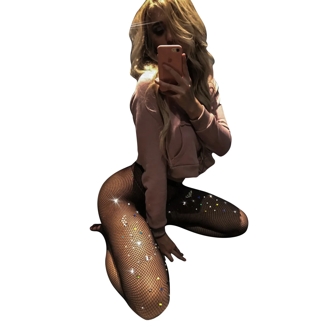 Colorful Crystal Small Mesh Rhinestone Stocking Sexy Fishnet long Stockings Women Bling Tights Slim Pantyhose Party Club Hosiery
Colorful Crystal Small Mesh Rhinestone Stocking Sexy Fishnet long Stockings Women Bling Tights Slim Pantyhose Party Club Hosiery