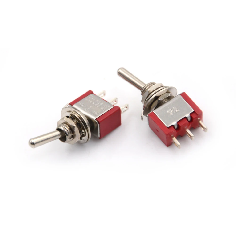 2pcs/lot 2A 250VAC / 5A 120VAC Low Price Red 3 Pin ON-OFF-ON 3 Position SPDT Mini Momentary Toggle Switch
2pcs/lot 2A 250VAC / 5A 120VAC Low Price Red 3 Pin ON-OFF-ON 3 Position SPDT Mini Momentary Toggle Switch