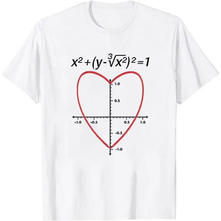 Summer Love Heart Equation Math Graphic Mens Funny Valentine's Day T Shirt Romantic Heart Shaped Curves Print T Shirt
Summer Love Heart Equation Math Graphic Mens Funny Valentine's Day T Shirt Romantic Heart Shaped Curves Print T Shirt