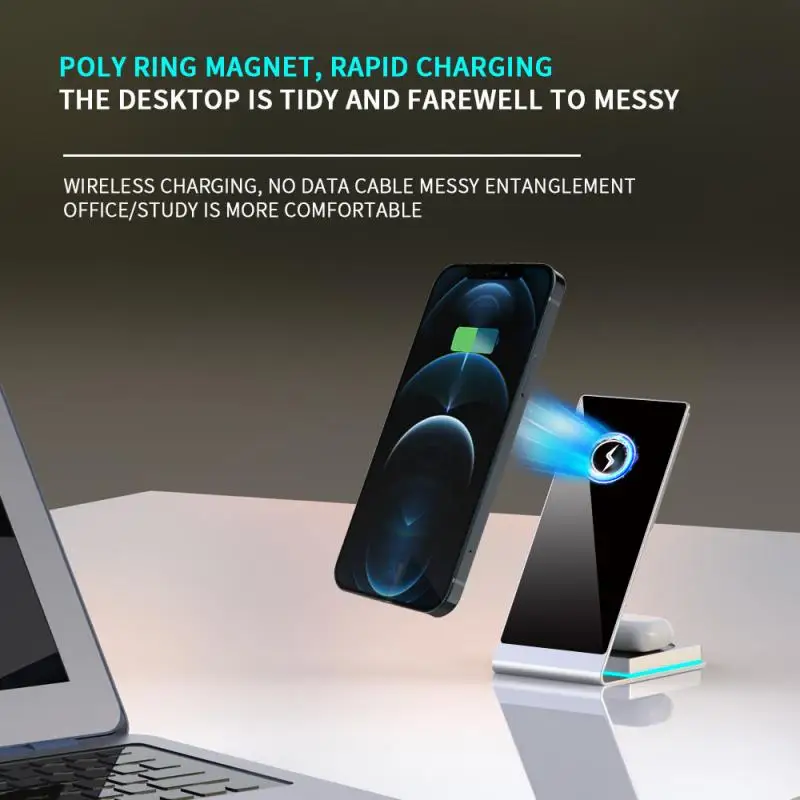 Y22 Wireless Charger Bracket Two-in-one Wireless Charging Wireless Charger For Iphone12 Magnetic Charging Stand Convenient Use 
Y22 Wireless Charger Bracket Two-in-one Wireless Charging Wireless Charger For Iphone12 Magnetic Charging Stand Convenient Use