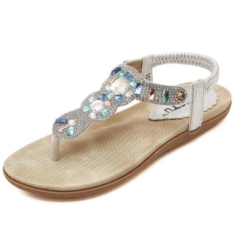 2021 Newest Women Sandals Rhinestone Sequins Pinch Toe Flat Slippers Summer Breathable Comfort Womans Sandals Zapatos De Mujer 
2021 Newest Women Sandals Rhinestone Sequins Pinch Toe Flat Slippers Summer Breathable Comfort Womans Sandals Zapatos De Mujer