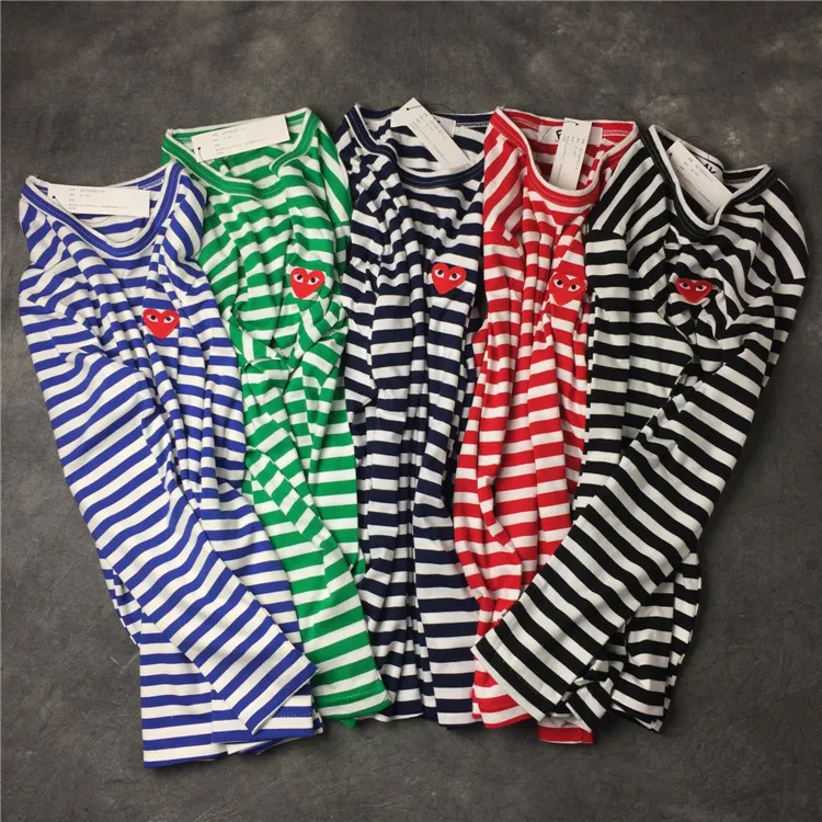 2021 Eyes Heart Striped Long-Sleeved tshirts Men and Women Couple O Neck Bottoming T Shirt
2021 Eyes Heart Striped Long-Sleeved tshirts Men and Women Couple O Neck Bottoming T Shirt