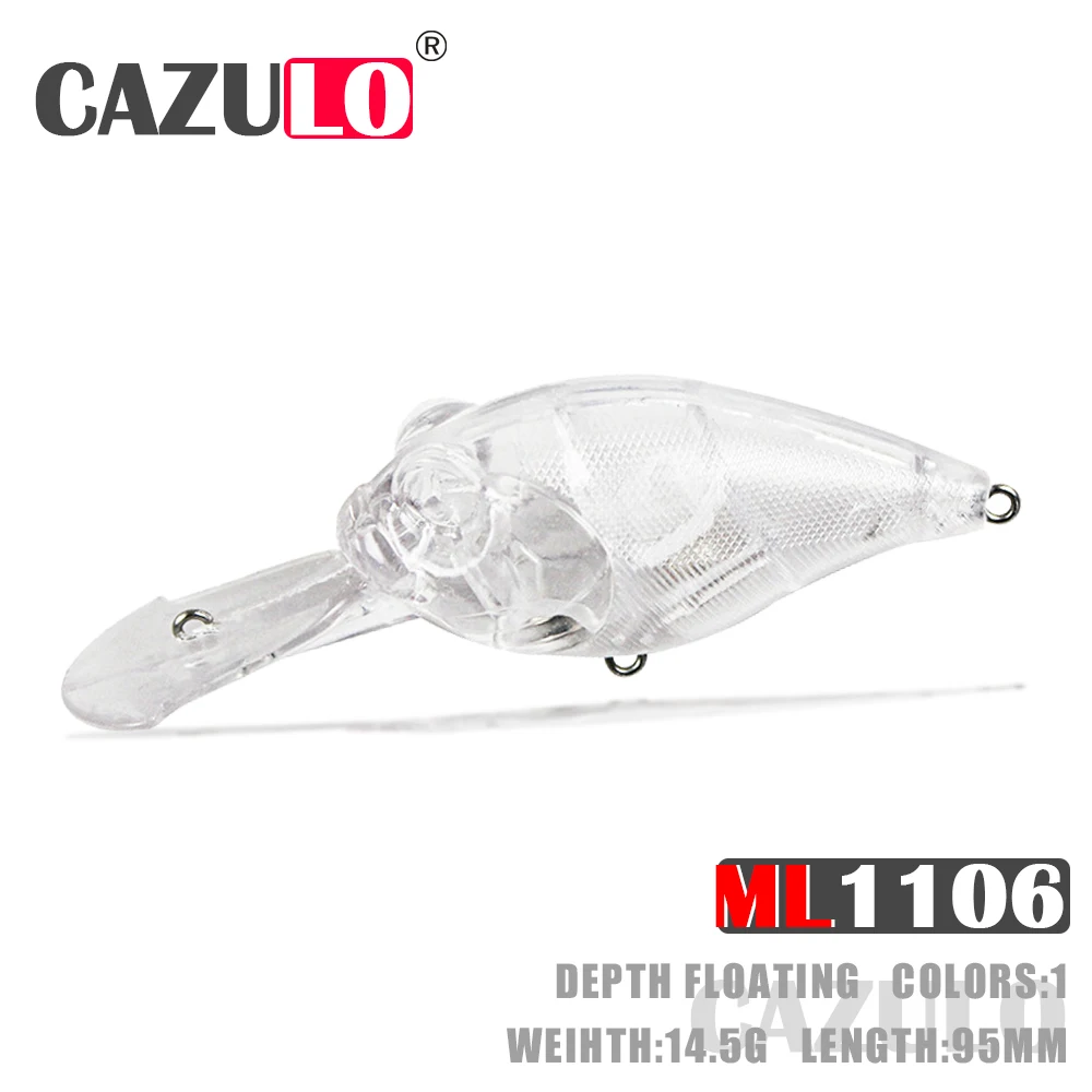 Fishing Accessories Lure Crankbait Iscas Artificiais Diy Blank Unpainted Lures Weights 14.5g Floating Pesca Wobblers Pike Leurre
Fishing Accessories Lure Crankbait Iscas Artificiais Diy Blank Unpainted Lures Weights 14.5g Floating Pesca Wobblers Pike Leurre