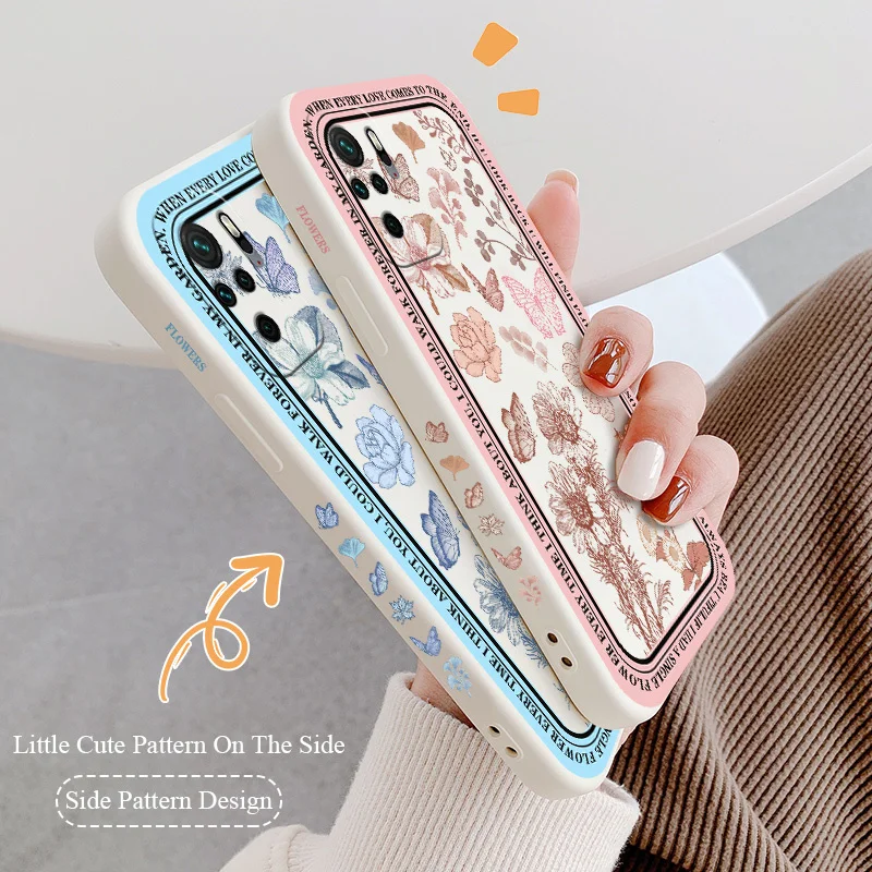 Side Print Flowers Liquid Phone Case For Xiaomi RedmiNote 10 10S 9T 9 8 7 Pro Max Redmi 9 9A 9T K40 K30 K20 Pro Soft Back Cover
Side Print Flowers Liquid Phone Case For Xiaomi RedmiNote 10 10S 9T 9 8 7 Pro Max Redmi 9 9A 9T K40 K30 K20 Pro Soft Back Cover
