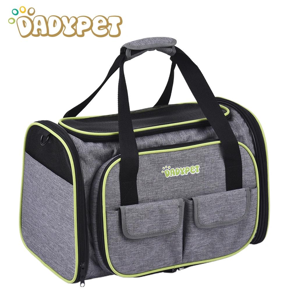 

Dadypet Dog Carriers Expandable Portable Pet Bag Cats Dogs Carrier Bags Cat Carrier Outgoing Travel Breathable Pets Handbag