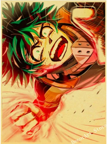 Japan Cartoon My Hero Academia Retro Canvas Painting Vintage Wall Kraft Posters Coated Wall Stickers Home Decoration Pictures
Japan Cartoon My Hero Academia Retro Canvas Painting Vintage Wall Kraft Posters Coated Wall Stickers Home Decoration Pictures