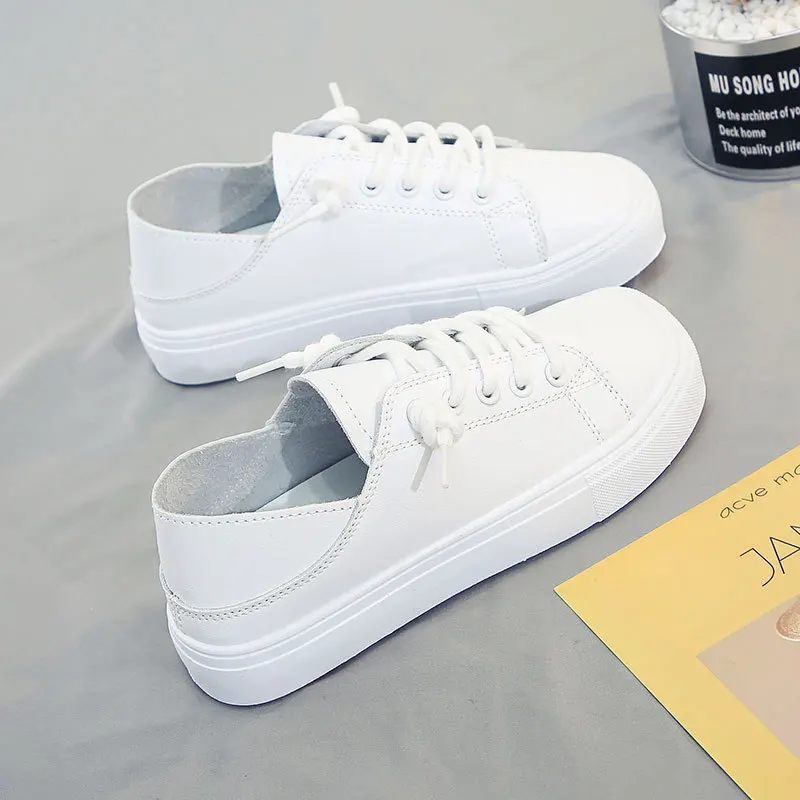 Small White Shoes All-Match Female Footwear Square Toe Casual Sneaker New Dress Summer PU Basic Flat Leisure Bonded Leather
Small White Shoes All-Match Female Footwear Square Toe Casual Sneaker New Dress Summer PU Basic Flat Leisure Bonded Leather