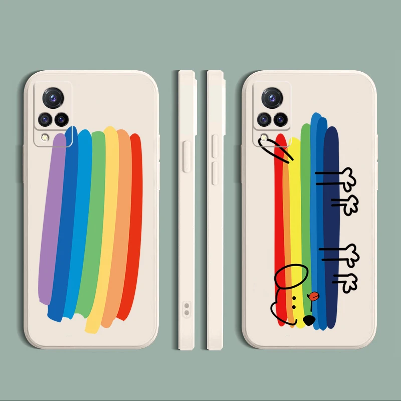For VIVO Y12S Y50 Y30 Y20 Y20S Y95 Y91 Y17 Y15 Y12 Y19 Y72 Y52 5G Phone Case Rainbow Straight Edge Silicone Protective Cover
For VIVO Y12S Y50 Y30 Y20 Y20S Y95 Y91 Y17 Y15 Y12 Y19 Y72 Y52 5G Phone Case Rainbow Straight Edge Silicone Protective Cover