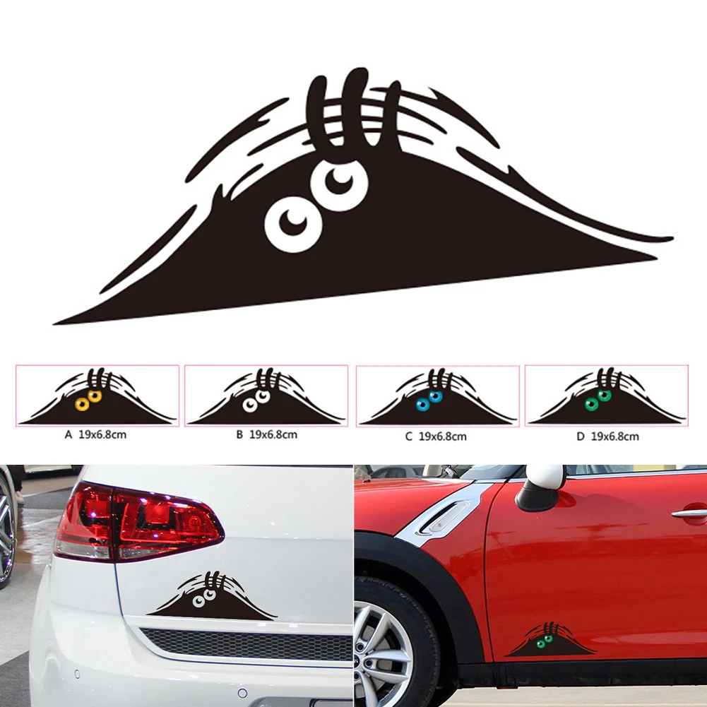 19x7cm Car Sticker Monster Cute Headlight Eyebrow Eyelid Reflective Trim Cover Decal Car Styling Decoration Exteiror Accessories
19x7cm Car Sticker Monster Cute Headlight Eyebrow Eyelid Reflective Trim Cover Decal Car Styling Decoration Exteiror Accessories
