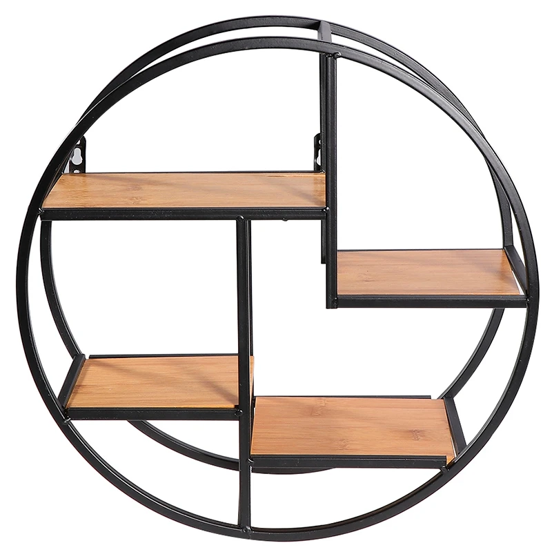 Wall Mounted Iron Shelf Round Rack Wall Storage Holder For Pantry Living Room Bedroom Kitchen
Wall Mounted Iron Shelf Round Rack Wall Storage Holder For Pantry Living Room Bedroom Kitchen