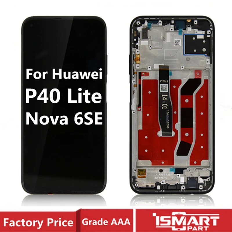 Оригинальный ЖК-дисплей для Huawei P40 Lite, экран с рамкой в сборе, дисплей Nova 6 SE, детали для замены ЖК-дисплея
Оригинальный ЖК-дисплей для Huawei P40 Lite, экран с рамкой в сборе, дисплей Nova 6 SE, детали для замены ЖК-дисплея