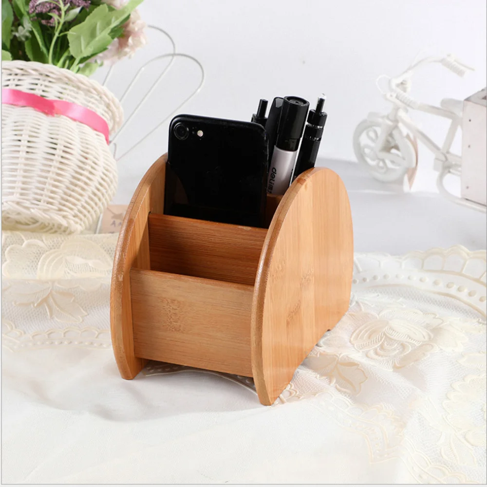 1pc Semicircular Sundries Organizing Box Wooden Household Desktop Storage Box
1pc Semicircular Sundries Organizing Box Wooden Household Desktop Storage Box