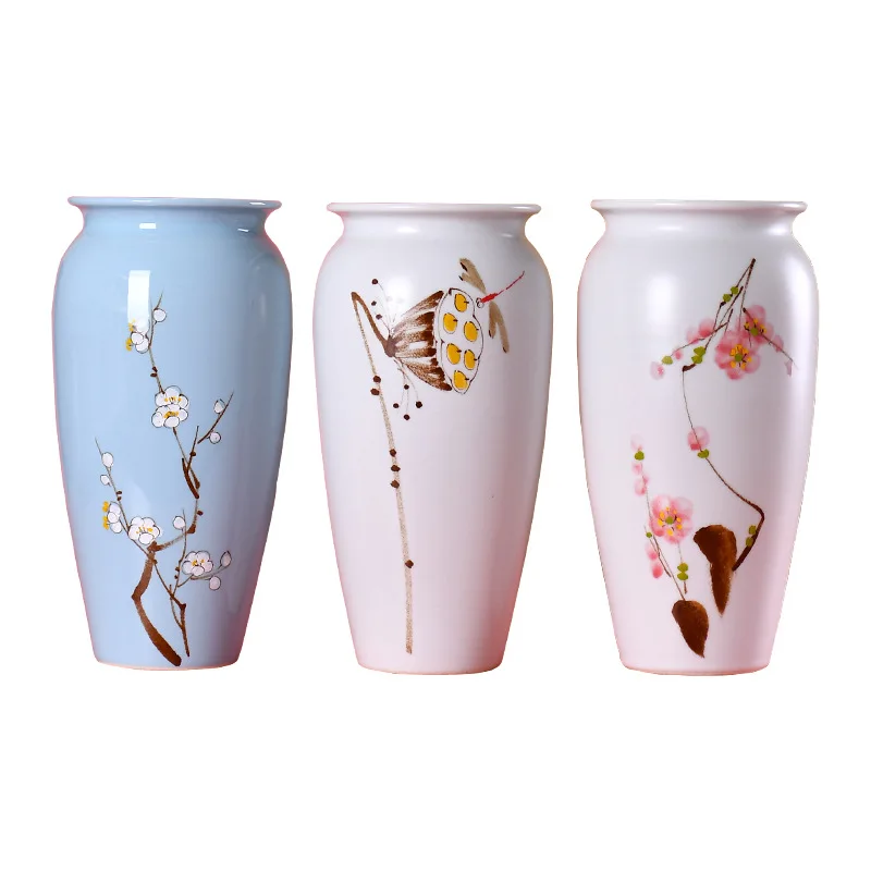 2021 Creative Dining Table Top Three-Piece Acrylic Vase Wine Cabinet Porch Chinese Style Home Decoration Ceramic Dried Flowers
2021 Creative Dining Table Top Three-Piece Acrylic Vase Wine Cabinet Porch Chinese Style Home Decoration Ceramic Dried Flowers