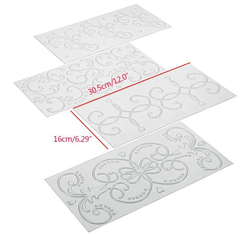 Reusable Fancy Lace Cake Mold Cake Edge Embossing Mold Fondant Decorating Stencils Template Wedding Cake Template Decor Mold
Reusable Fancy Lace Cake Mold Cake Edge Embossing Mold Fondant Decorating Stencils Template Wedding Cake Template Decor Mold