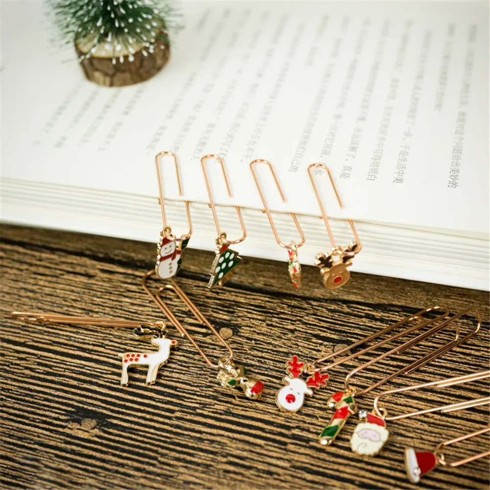 15pcs Cute Christmas Shape Paper Clips Photo Memo Ticket Clip Cute Bookmarks Metal Book Decoration School Supplies Gifts
15pcs Cute Christmas Shape Paper Clips Photo Memo Ticket Clip Cute Bookmarks Metal Book Decoration School Supplies Gifts