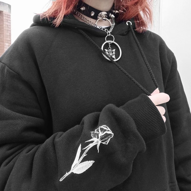 Waatfaak Printed Pullover Black Hoodie Goth Fairy Grunge Y2K Pocket Dark Academia Overized Hoodie Gothic Vintage Hippie Harajuku
Waatfaak Printed Pullover Black Hoodie Goth Fairy Grunge Y2K Pocket Dark Academia Overized Hoodie Gothic Vintage Hippie Harajuku
