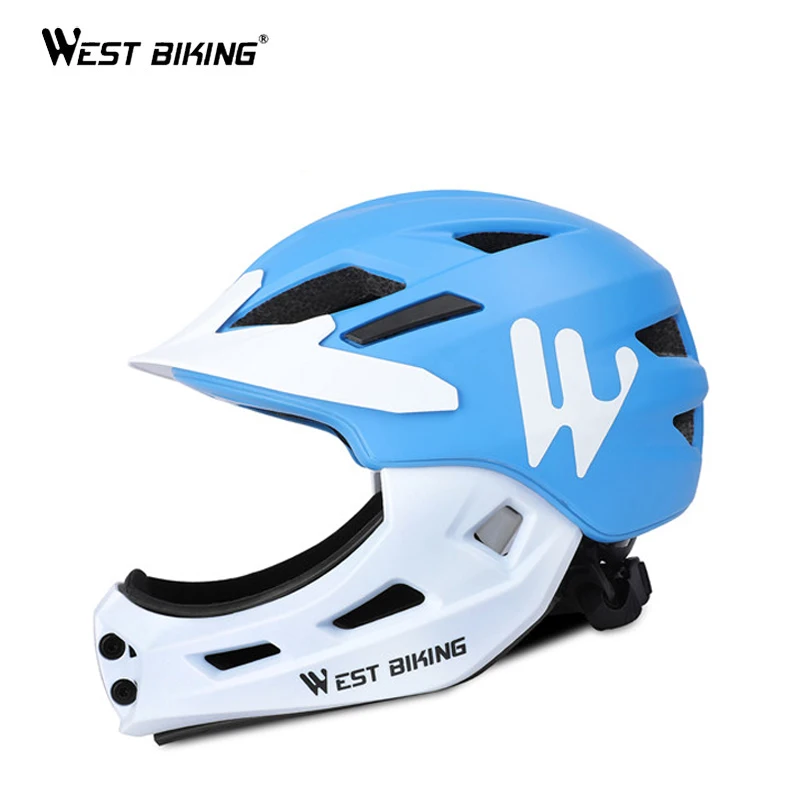 WEST BIKING Kids Cycling Helmet 2 In 1Full Covered Protective Hat Detachable Adjustable Size Children Sports MTB Bike Helmet
WEST BIKING Kids Cycling Helmet 2 In 1Full Covered Protective Hat Detachable Adjustable Size Children Sports MTB Bike Helmet