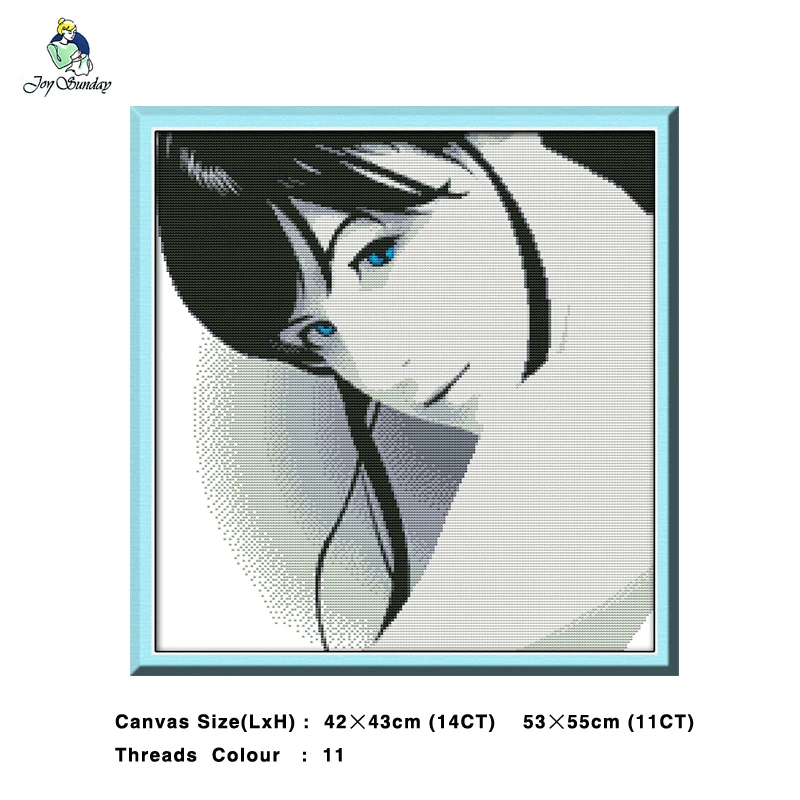 The Blue Eyes Woman Painting 14CT 11CT Counted Cross Stitch Kits Embroidery Sets Needlework Sets Home Decor
The Blue Eyes Woman Painting 14CT 11CT Counted Cross Stitch Kits Embroidery Sets Needlework Sets Home Decor