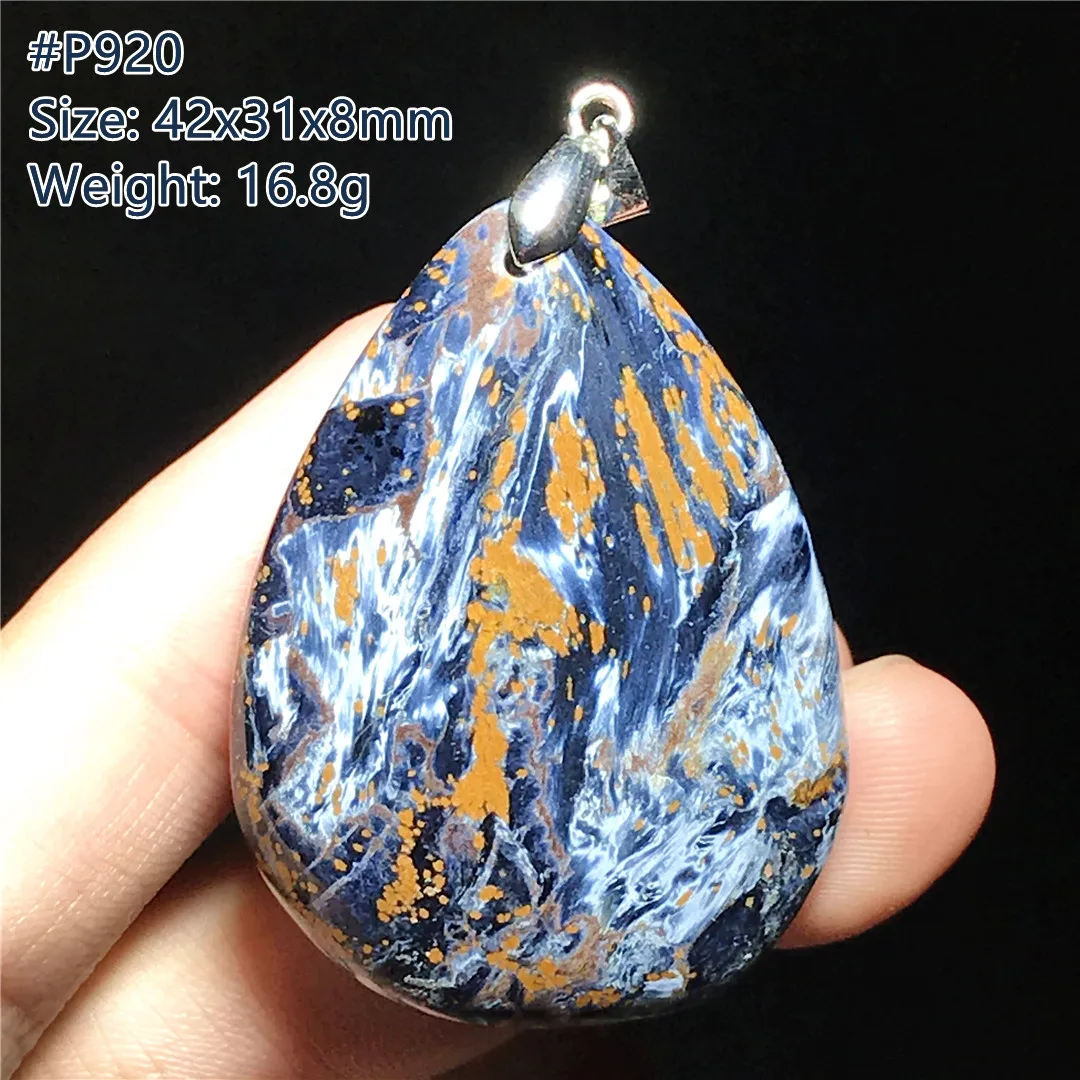 

Natural Pietersite Stone Pendant Jewelry For Women Lady Men Silver Crystal Healing Luck Gift Beads Namibia Energy Gemstone AAAAA