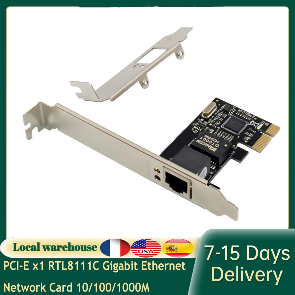 PCI-E x1 RTL8111C Gigabit Ethernet Сетевая карта 10/100/1000 м один порт PCI-E RJ45 сетевой адаптер для настольного ПК
PCI-E x1 RTL8111C Gigabit Ethernet Сетевая карта 10/100/1000 м один порт PCI-E RJ45 сетевой адаптер для настольного ПК