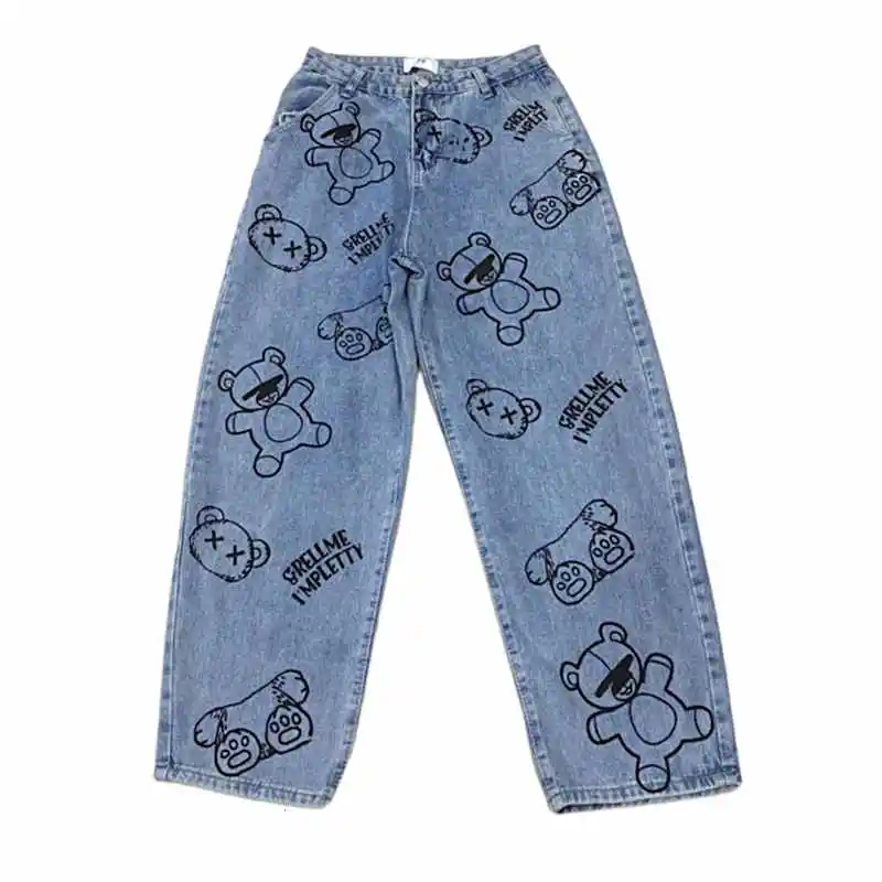 New Trend Retro Washed Jeans Harajuku Style Cartoon Print Casual Trousers Loose Wide-Leg Straight-Leg Pants Commuter Bottoms
New Trend Retro Washed Jeans Harajuku Style Cartoon Print Casual Trousers Loose Wide-Leg Straight-Leg Pants Commuter Bottoms
