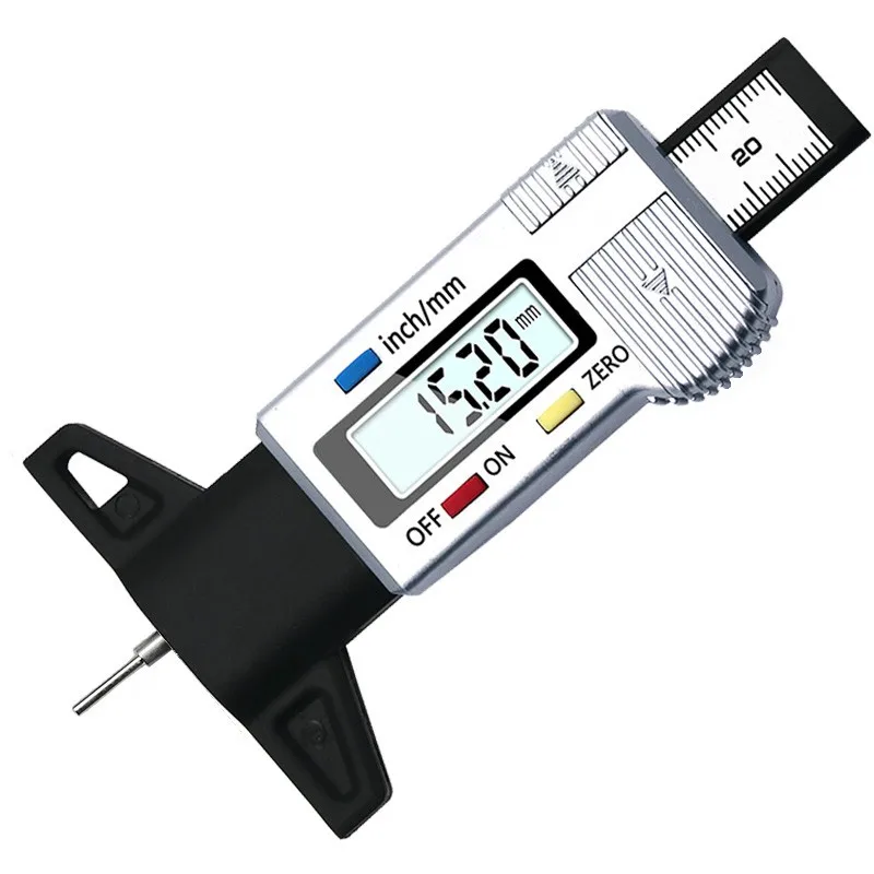 0-25.4mm Digital Depth Gauge Car Tire Thickness Gauge Tire Tread 0.01mm Precision Calipers Measuring Gauging Tools
0-25.4mm Digital Depth Gauge Car Tire Thickness Gauge Tire Tread 0.01mm Precision Calipers Measuring Gauging Tools