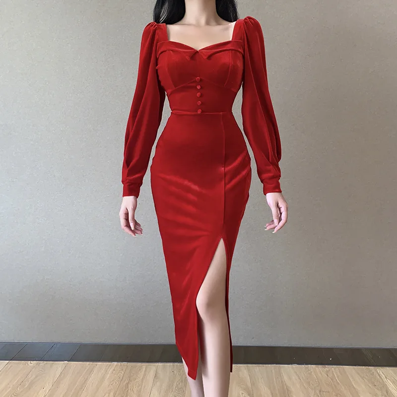 Autumn new 20450p sexy square neck chest show waist zipper design long sleeve dress for women
Autumn new 20450p sexy square neck chest show waist zipper design long sleeve dress for women
