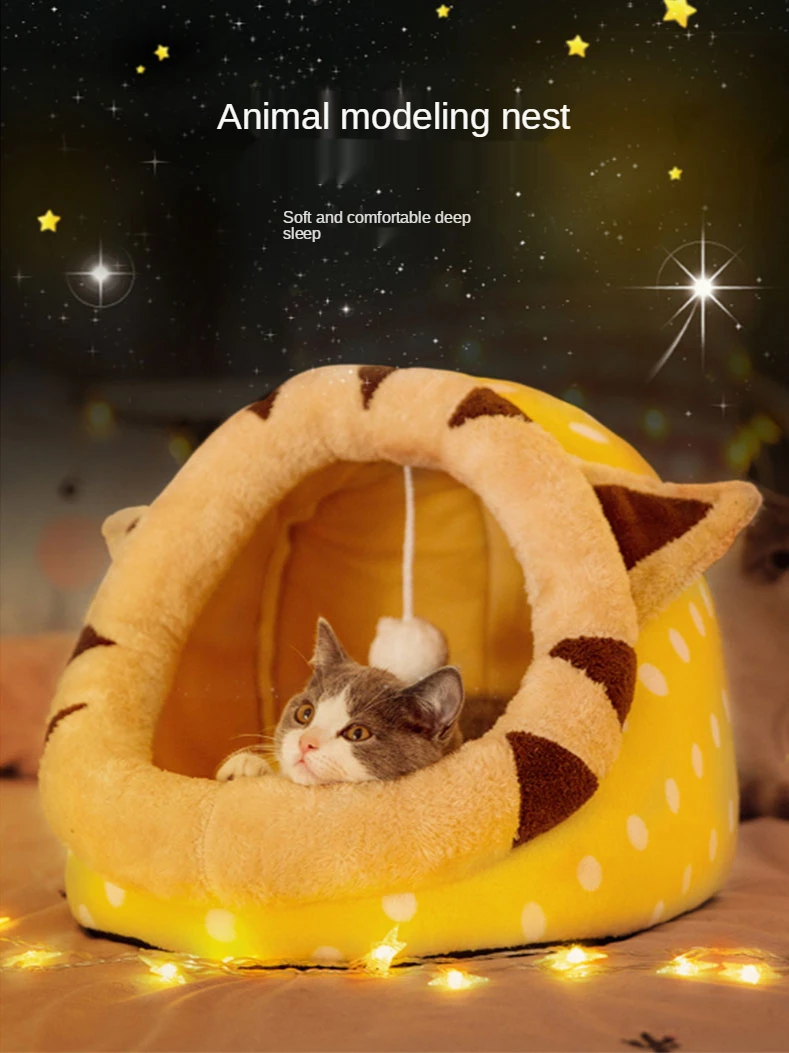Cat Nest Four Seasons Universal Cat Semi-Enclosed House Villa Winter Warm Removable and Washable Kennel Bed Pet Supplies
Cat Nest Four Seasons Universal Cat Semi-Enclosed House Villa Winter Warm Removable and Washable Kennel Bed Pet Supplies