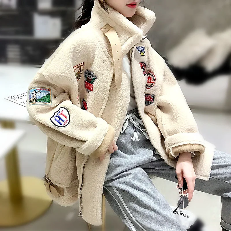 Winter Fashion Women's Coat New Casual Appliques Zipper Ladies Clothes Women Warm Jacket Oversized Cool Ladies Coats NZ04
Winter Fashion Women's Coat New Casual Appliques Zipper Ladies Clothes Women Warm Jacket Oversized Cool Ladies Coats NZ04