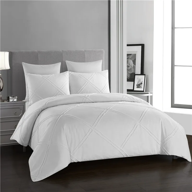 Luxury Duvet Cover Set Solid Color Grey White Oblique Squares Bedding Comforter Cover Bed Linen King Queen Bedding Sets
Luxury Duvet Cover Set Solid Color Grey White Oblique Squares Bedding Comforter Cover Bed Linen King Queen Bedding Sets