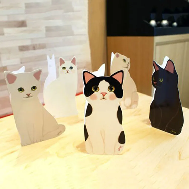 3D милый кот поздравительная открытка творческие благословения фестиваль День