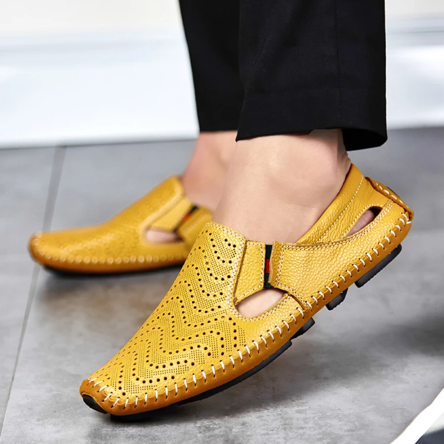 Brand 2018 New Men Fashion Leather Sandals Plus Size 45 46 47 Casual Slip-on Summer Shoes 5 Colors Size 38-47
Brand 2018 New Men Fashion Leather Sandals Plus Size 45 46 47 Casual Slip-on Summer Shoes 5 Colors Size 38-47