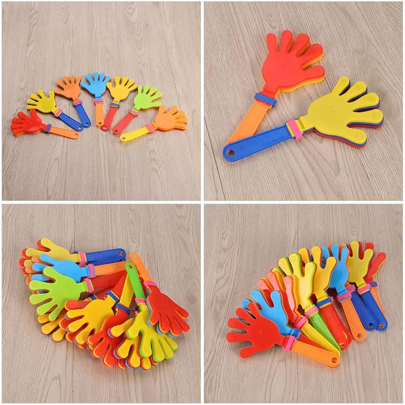 24pcs Hand Clappers Plastic Hands Clapping Concert Party Cheering Props Hand Clappers For School Party (Random Color)
24pcs Hand Clappers Plastic Hands Clapping Concert Party Cheering Props Hand Clappers For School Party (Random Color)